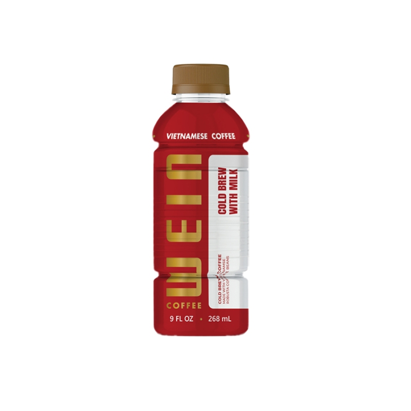 cold brew coffee with milk   plastic bottle   wein coffee